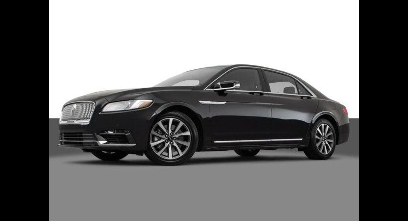 The 2018 lincoln continental is shown in black.