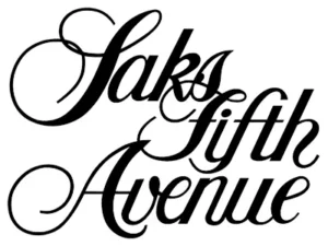 Saks fifth avenue logo.